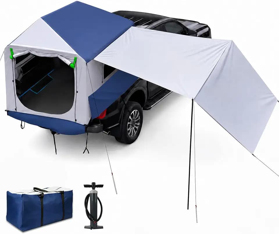 Inflatable Truck Tent with Awning for Pickup 5.5ft–8ft PU3000mm Waterproof