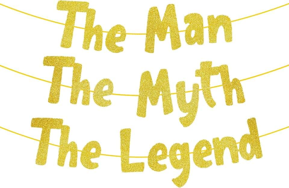 Geburtstagsbanner für Männer Der Mann Der Mythos Die Legende