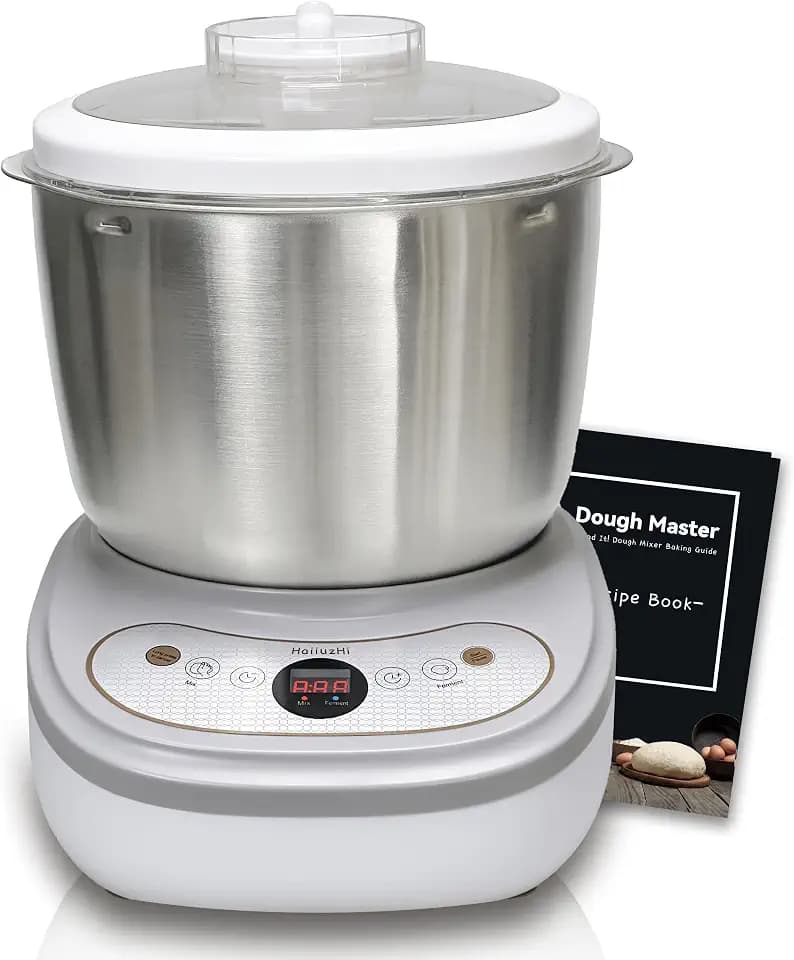 Dough Maker with Ferment Function 7.4Qt Large Capacity Dough Mixer,Commercial& Household Bread Mixer forPizza, Noodles, Bread,Sourdough Kneading Machine with Stainless Steel Bow, Face-up Touch Panel