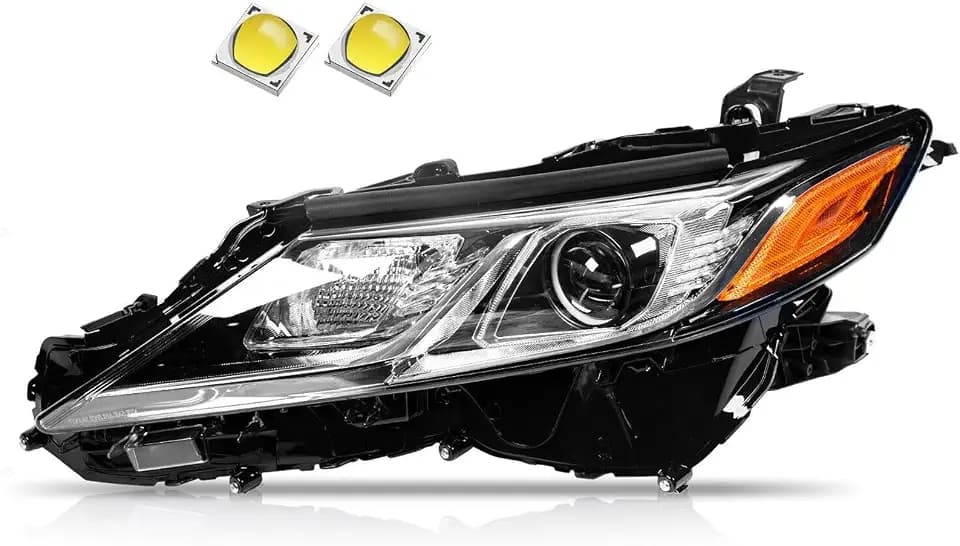 LED Projector Headlight Assembly Compatible with 2018-2022 Toyota Camry Replacement Left Driver Side TO2502255 81150-06C40