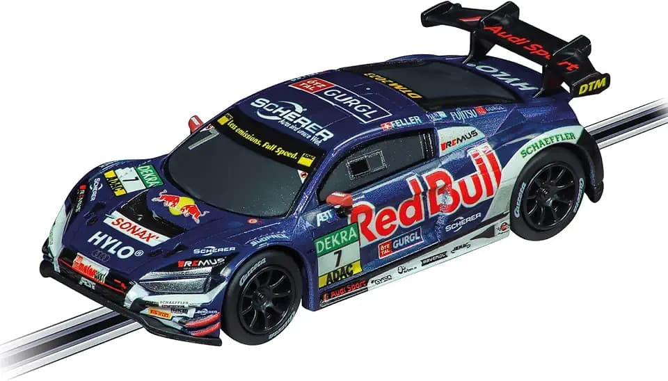 Carrera GO!! Audi R8 LMS GT3 evo II DTM ABT, R. Feller, No.7 | Maßstab 1:43 Slotcar | Kompatibel mit GO!!!, GO!!! Plus & Battery Operated | Authentisches Design für Kinder & Erwachsene ab 6 Jahren