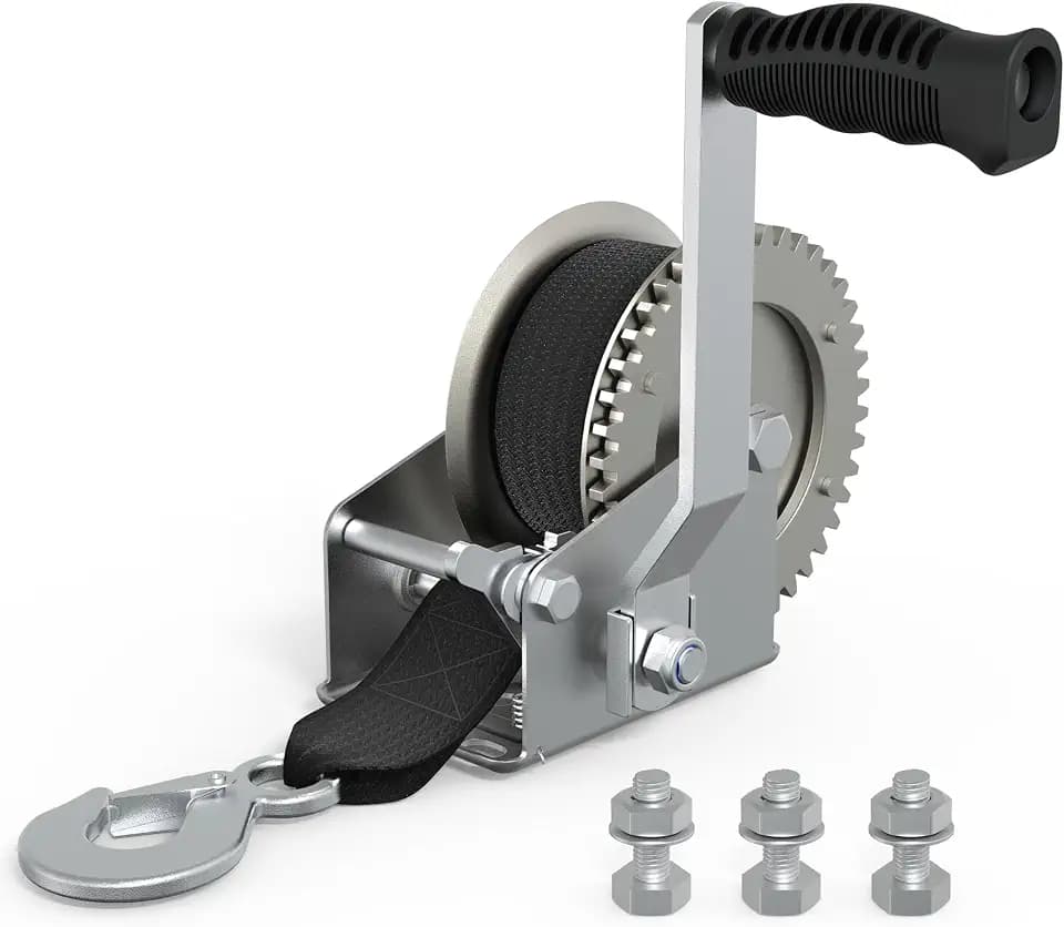 Boat Trailer Winch for Trailers, 1600 LB Hand Manual Winch