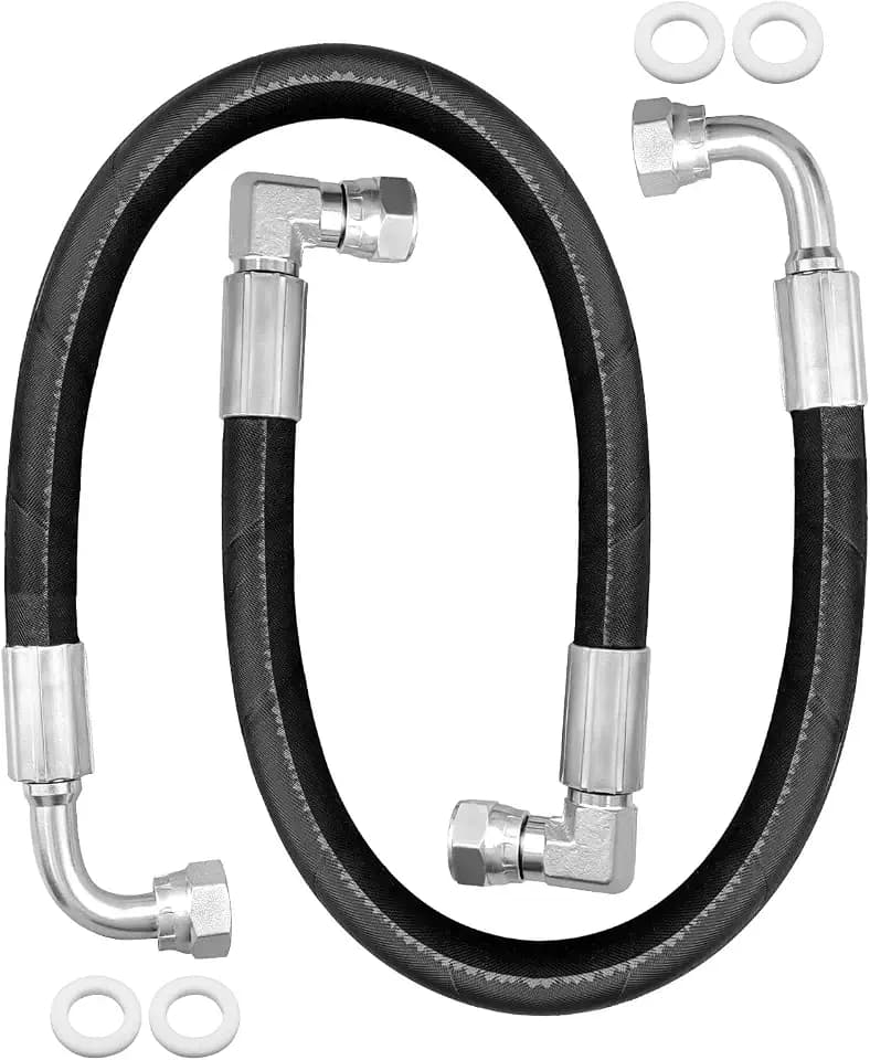 2 Pcs Hydraulic Hose Replace AW29374 Fit for John Deere Front Loaders Model D120 410 430 420 210 120R 200CX 419 300E H120 H130 H165 300CX 300R 400E