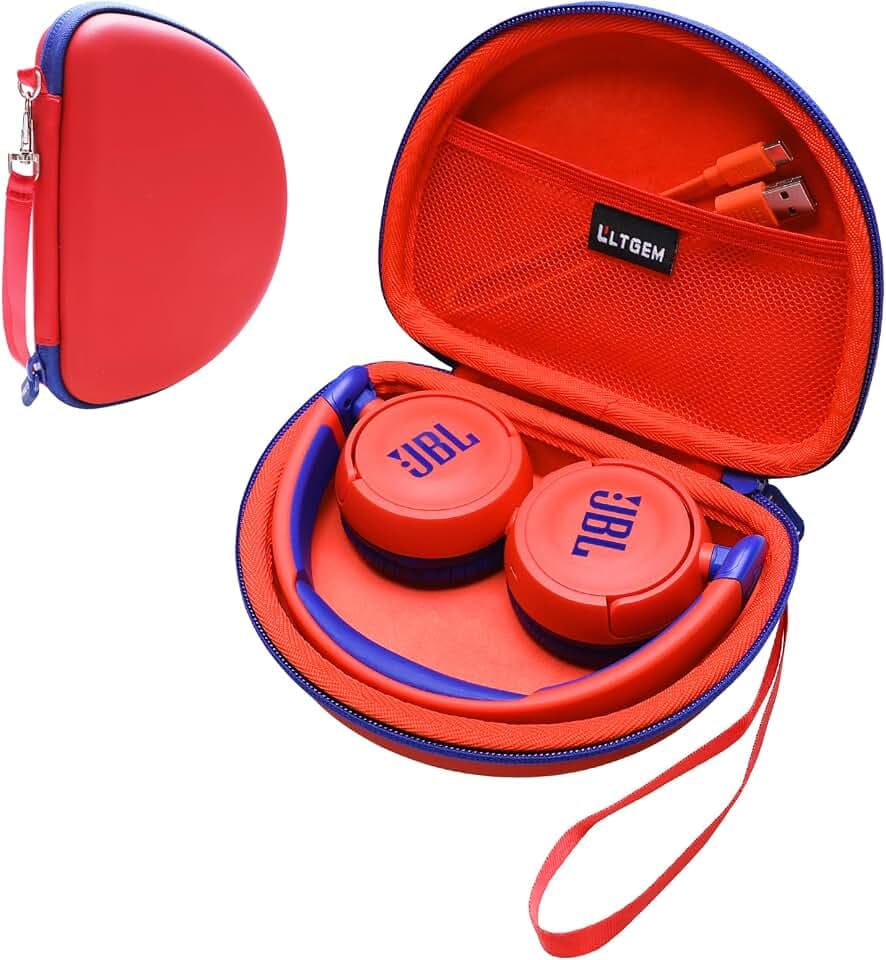 Case for JBL JR Jr310BT/Junior 320BT Kids Headphones Red