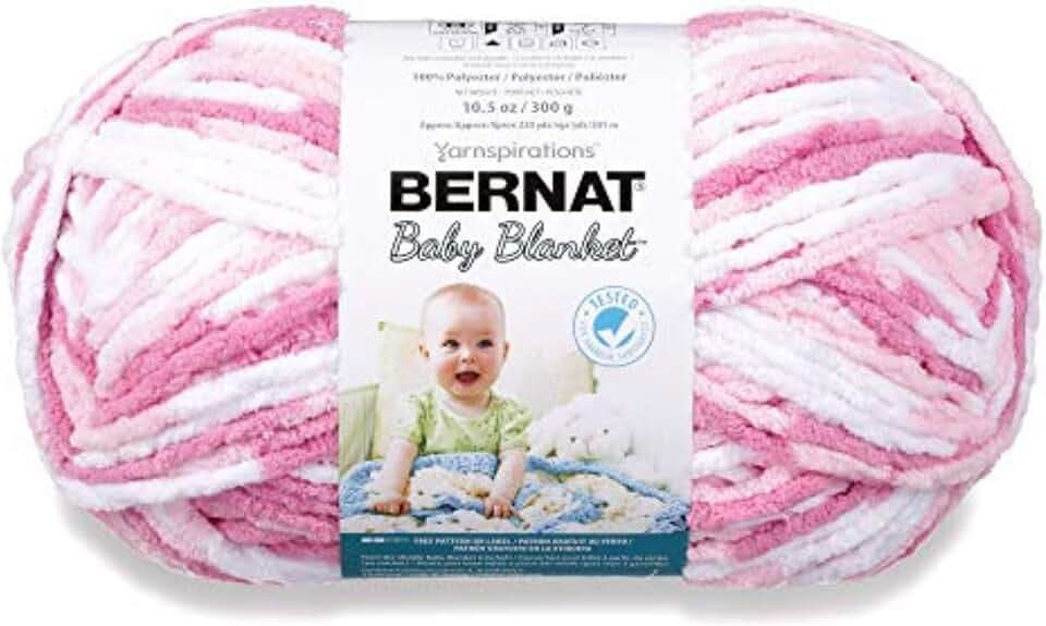 Bernat Baby Blanket Big Ball Pink Dreams