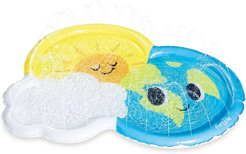 Funsicle 5 ft Kids Sunny FunSpray Splash Mat with Sprayers For Above-Ground Pool