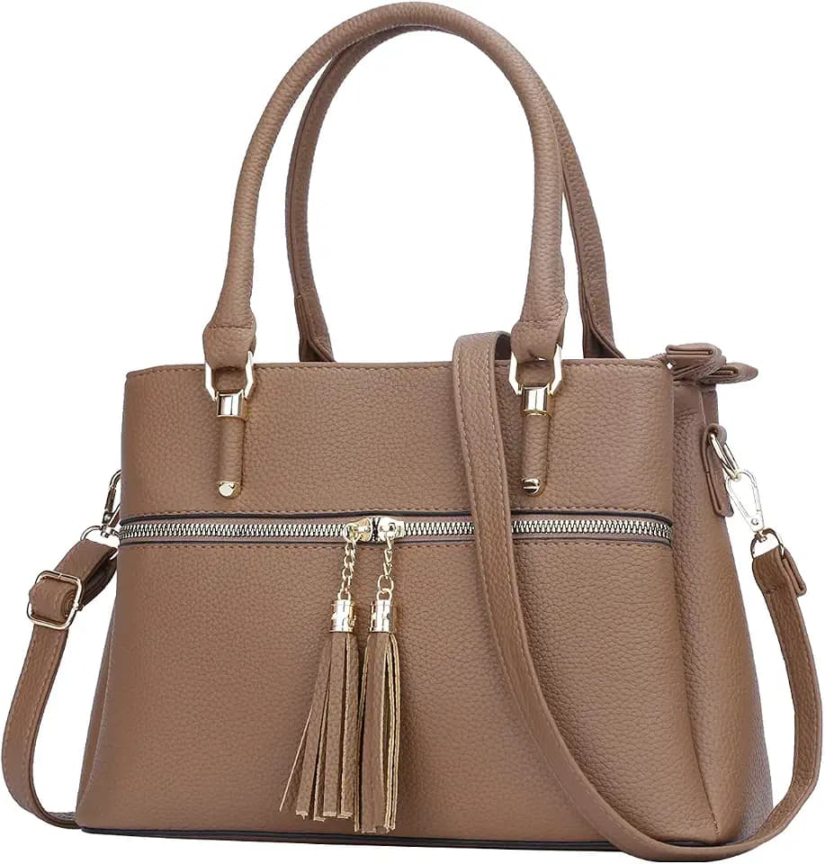 KKXIU Women Purses and Handbags, PU Leather Top Handle Satchel Bag