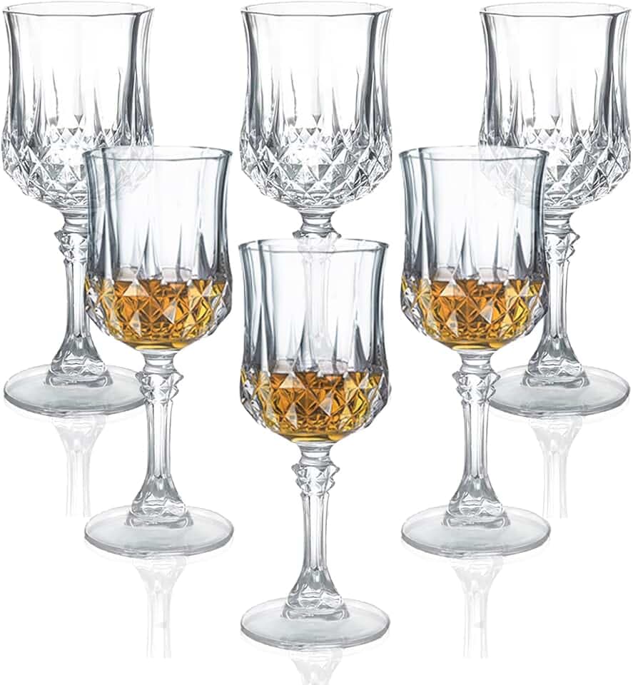 Schnapsgläser, 1.7oz/50 ml, 6 Stück, transparent, niedliches Whisky-Tequila-Glas/Sherryglas