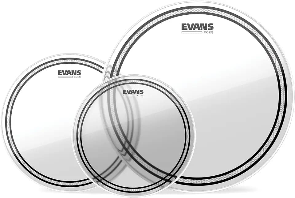 Evans EC2S Clear Rock Tompack Drum Heads 10", 12", 16"