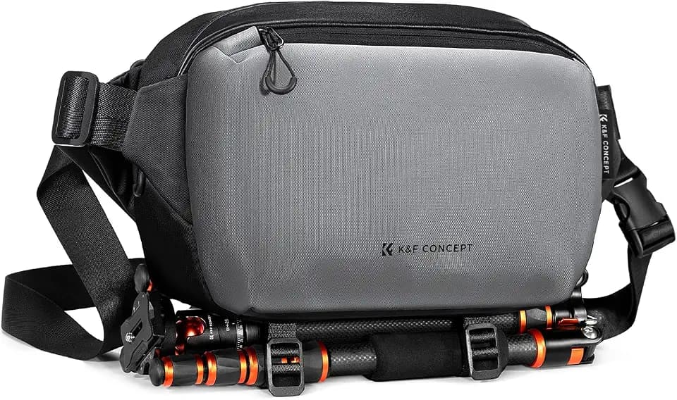 K&F CONCEPT 2 in 1 Camera Sling Bag, Everyday Shoulder Bag