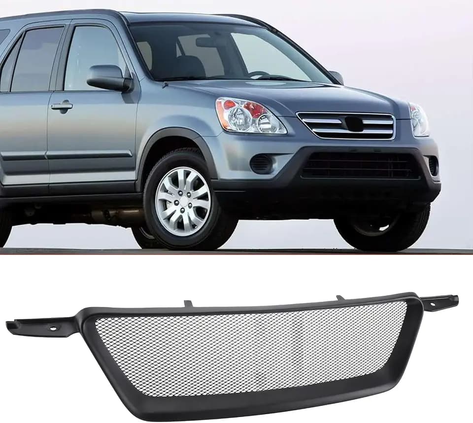 Fit for Honda CRV 2005 2006 Front Upper Grille Matte Black