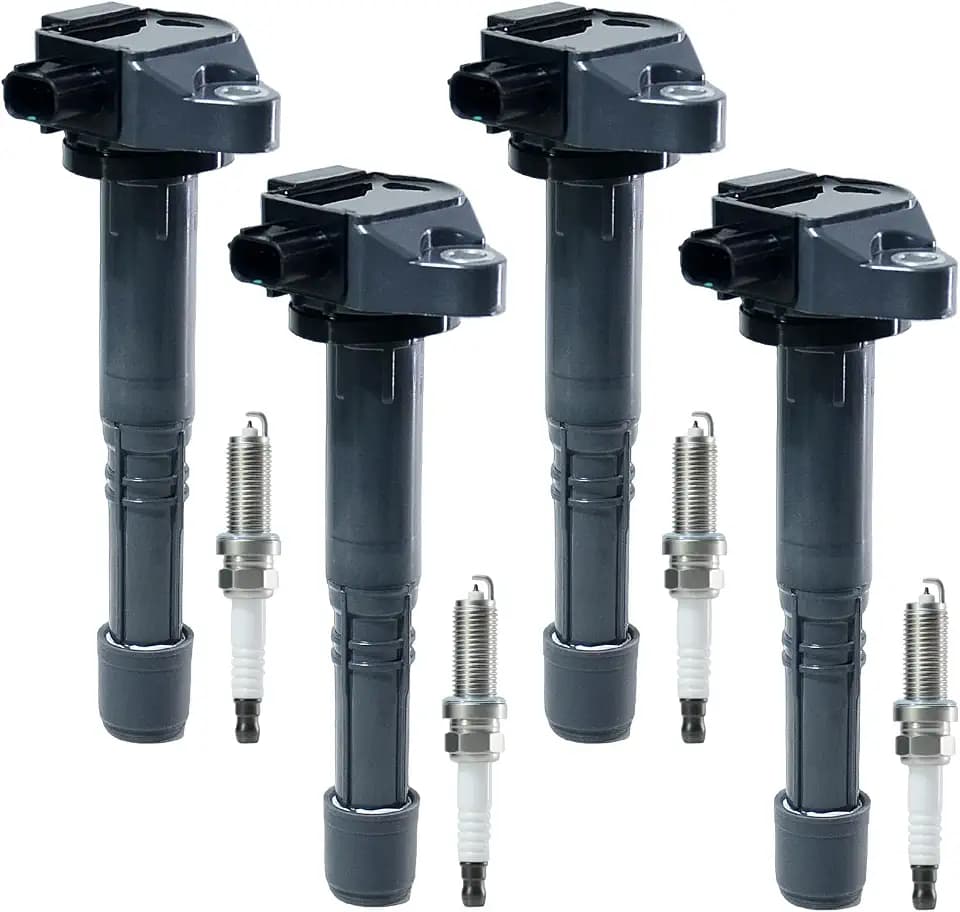 Ignition Coil Pack & Iridium Spark Plug Kit for 2.4L L4 Engine, Fits Honda Accord 2013-2017, CRV 2015-2019, Acura TLX 2015-2020, ILX 2016-2022, Replaces UF712 & 93501