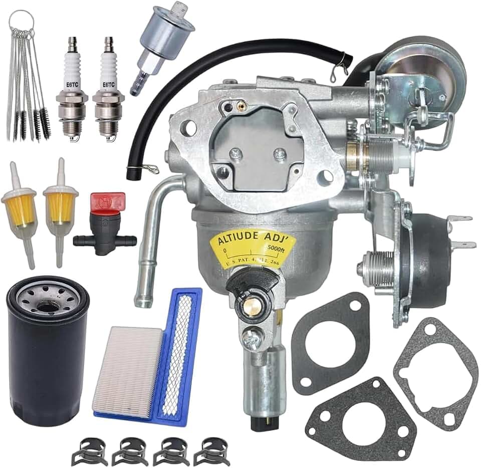 541-0765 Carburetor Fits for Onan 5500 7000 Grand Marquis Gold Series RV Generator replace 5410765 146-0774 141-0982 HGJAA HGJAB HGJAC with 140-3116 Air Filter 122-0836 Oil Filter & Fuel Filter
