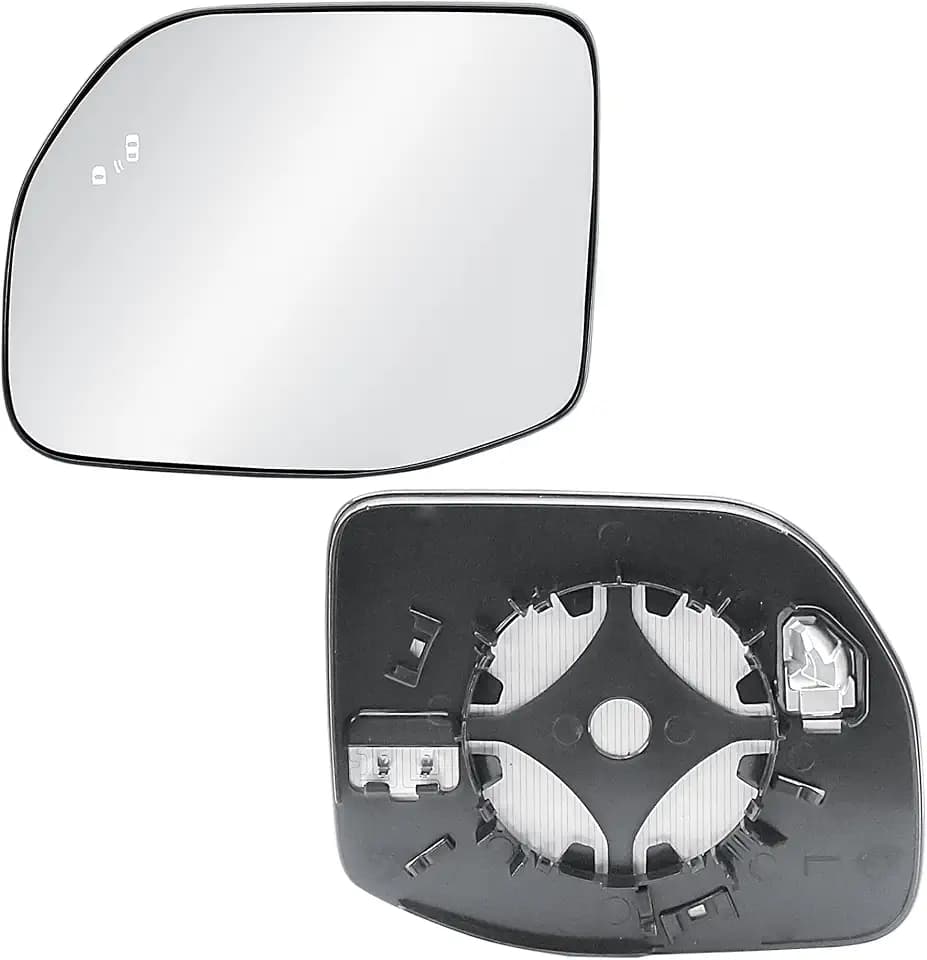 Replacement Driver Left Side Door Mirror Glass Heated with BLIS (Blind Spot Sensor) and Back Plate for 2022-2025 Ford Maverick Bronco Sport