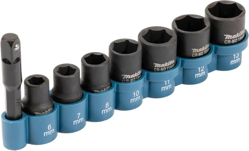 Makita Stecknuss-Set 8-teilig, 1/4"-4-kant
