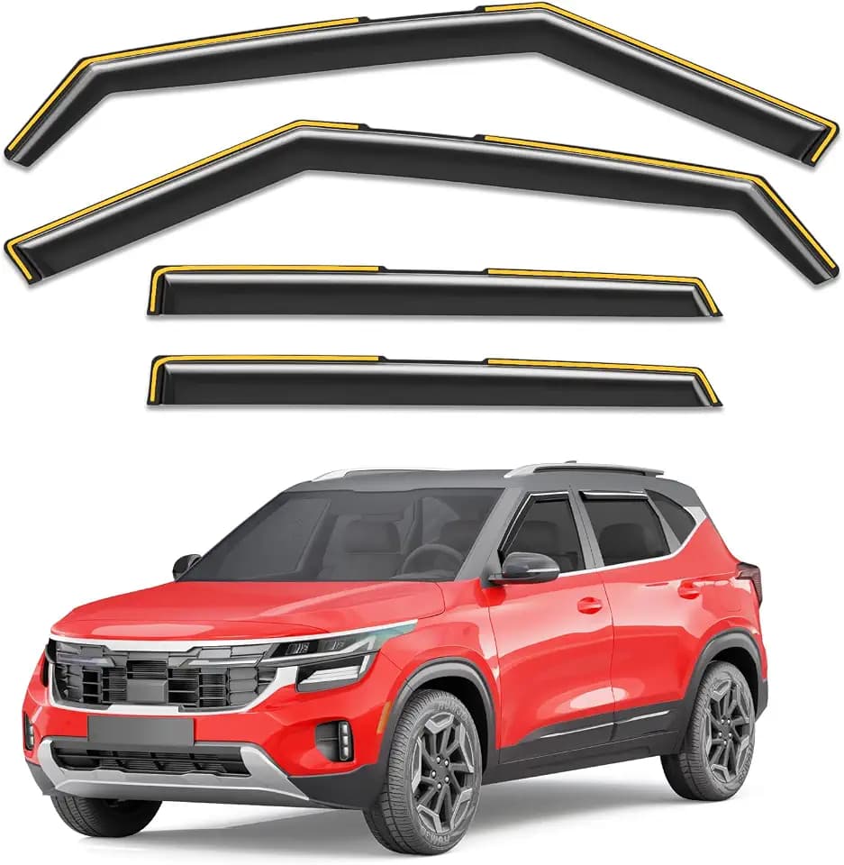 in-Channel Window Visors Rain Guards for Kia Seltos 2021-2026