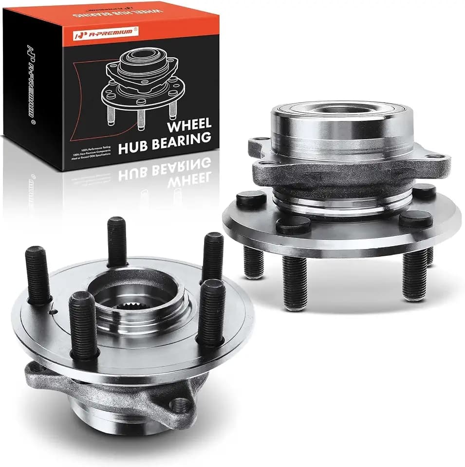 A-Premium 2 x Front Wheel Bearing and Hub Assembly with 5-Lug