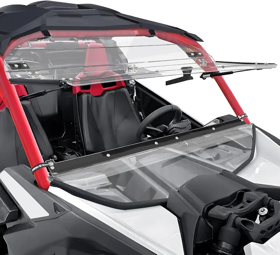 StarknightMT X3 Flip Windshield Upgraded Scratch Proof PC Full Window