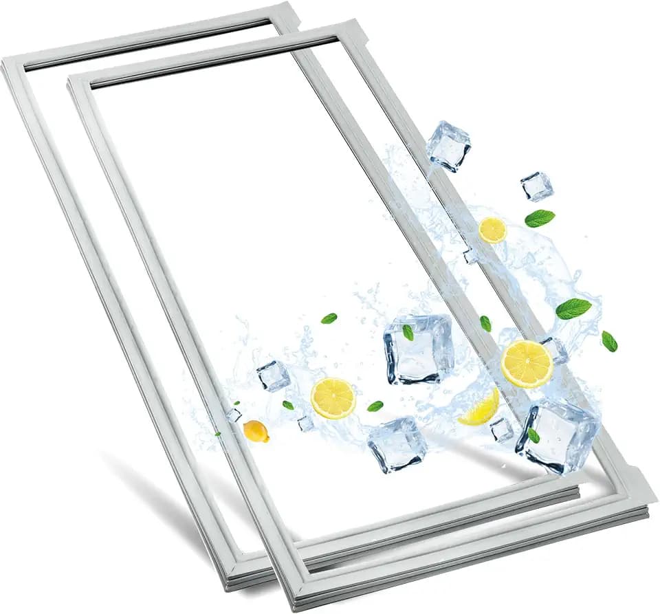 2 Pack W10830162 Refrigerator Door Seal, French Refrigerator Door Gasket