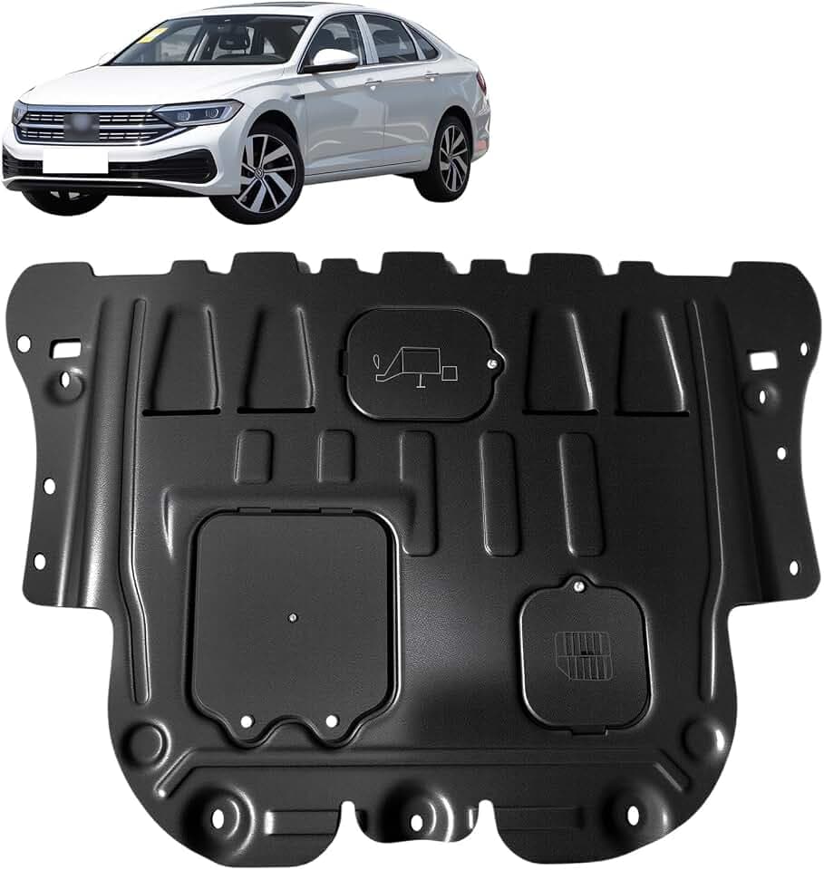 Front Engine Splash Shield Fit for Volkswagen Jetta 2019-2024 Engine Case Guards Suitable for Jetta Under Engine Cover Mud Flaps Directly Replace Original