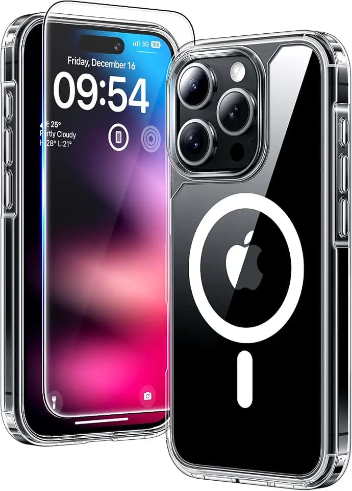 TAURI for iPhone 16 Pro Max Case, Compatible with MagSafe, Clear