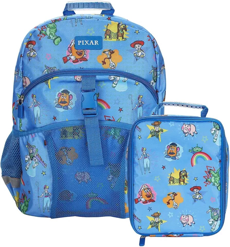 Bioworld Toy Story Favorite Characters 2-Piece 16" Kids Backpack & Lunch Box Set For School And Travel