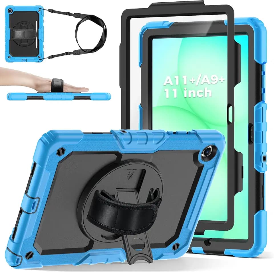 Case for Samsung Galaxy Tab A11+ Plus 2025/A9+ 11 Inch 2023, Light Blue