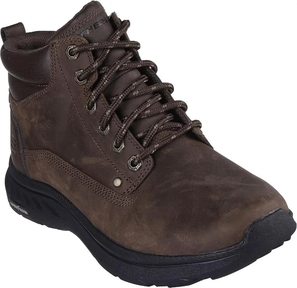 Skechers - Mens Relaxed Fit: Pollard - Lanser Sneakers, Color Cocoa, Size: 12 M US
