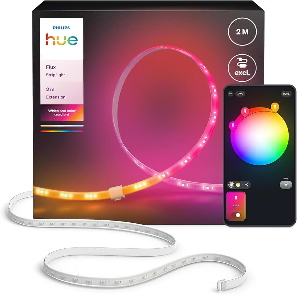 Philips Hue Flux LED Lightstrip, Verlängerung, Innenbeleuchtung, 2m