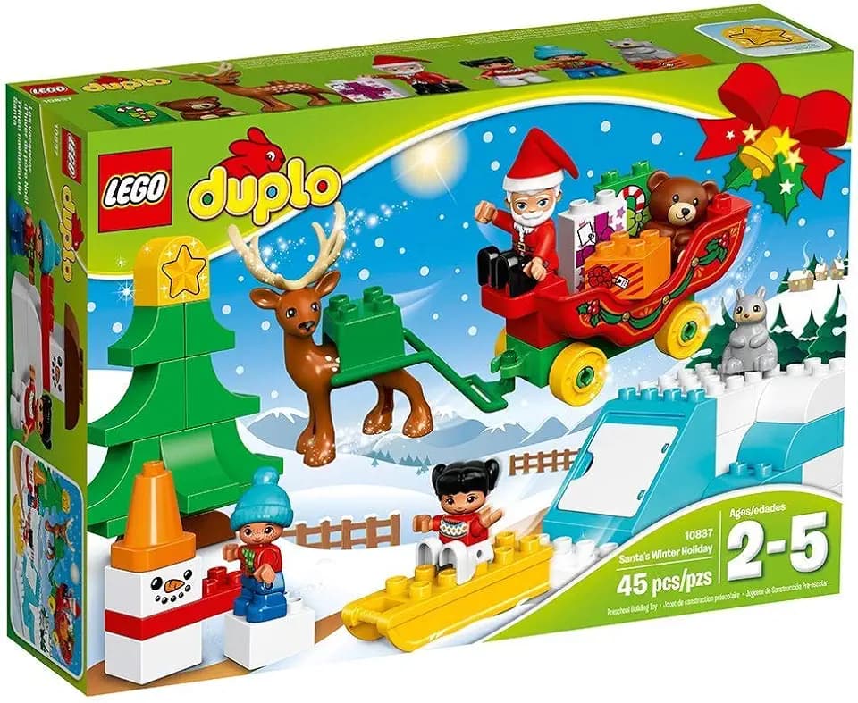 LEGO Duplo 10837 - "Winterspaß mit dem Weihnachtsmann Konstruktionsspiel, bunt