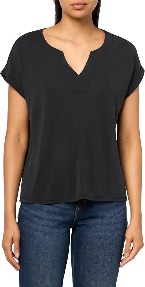 Lucky Brand Women's Sandwash Notch Neck Tee