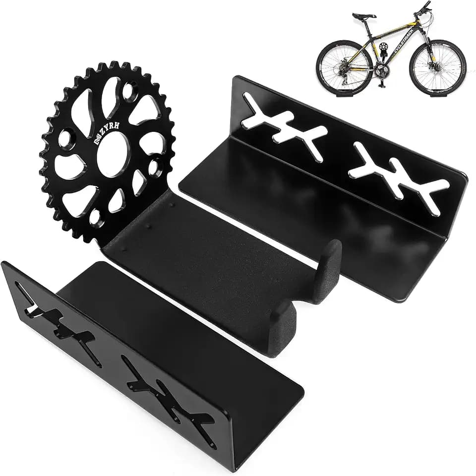 MZYRH Heavy Duty Bike Wall Mount, Stainless Steel, 1 Pack, Black