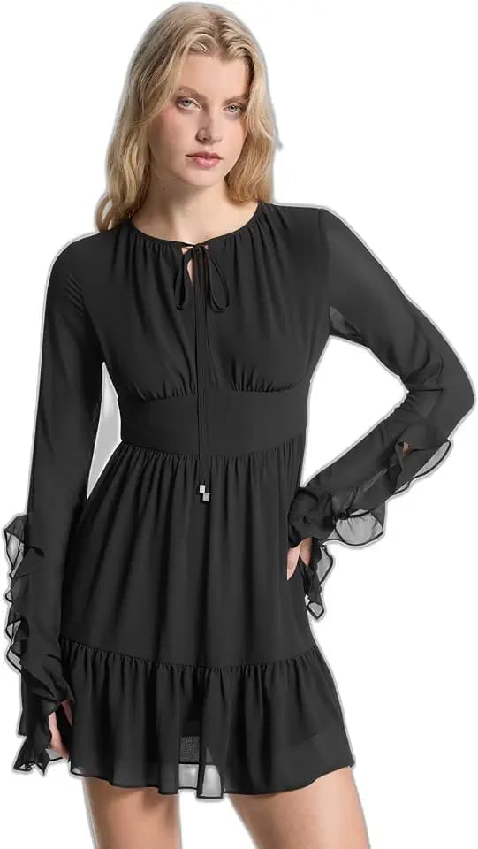 Michael Kors Women's Ruffle Sleeve Dress