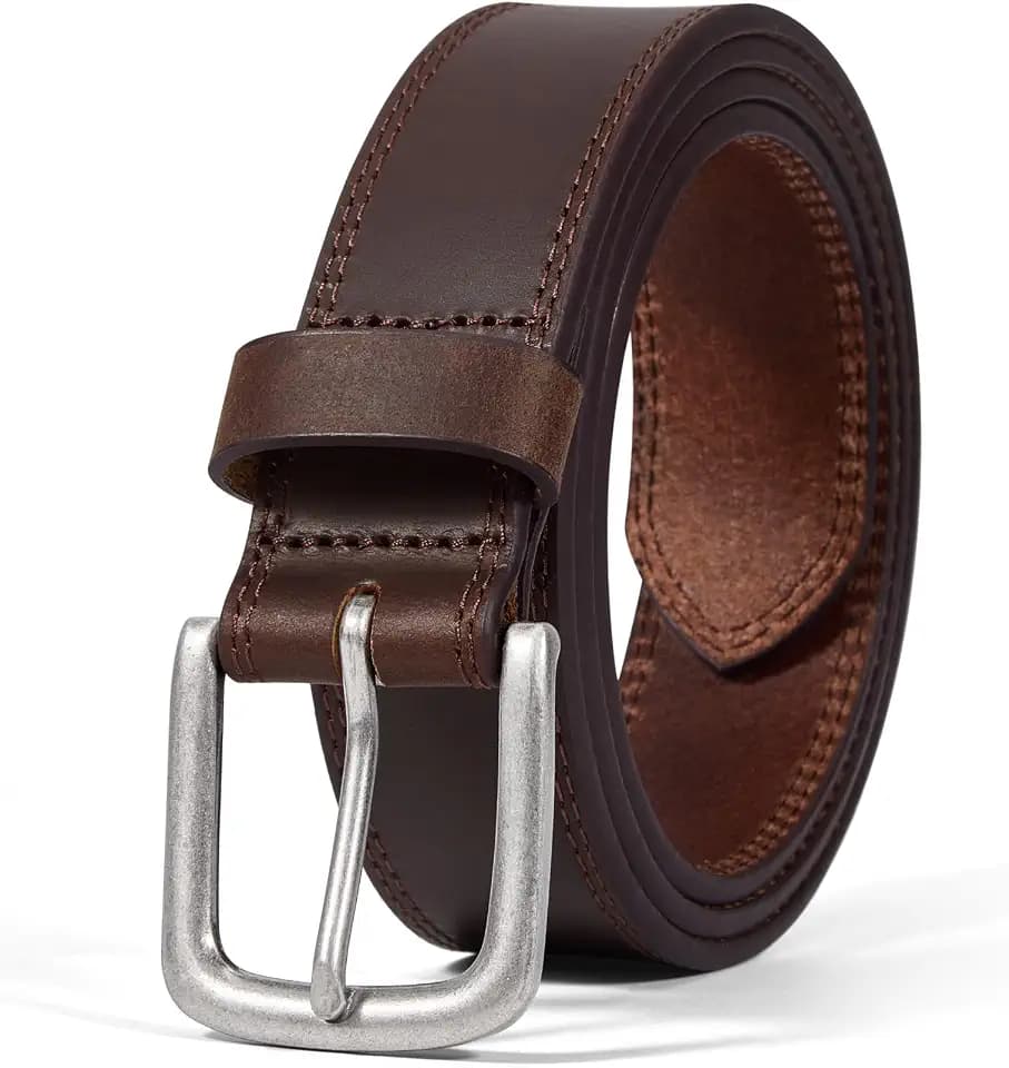 VATAN Men's Full Grain Leather Casual Every Day Jean Belt Handmade (35mm)