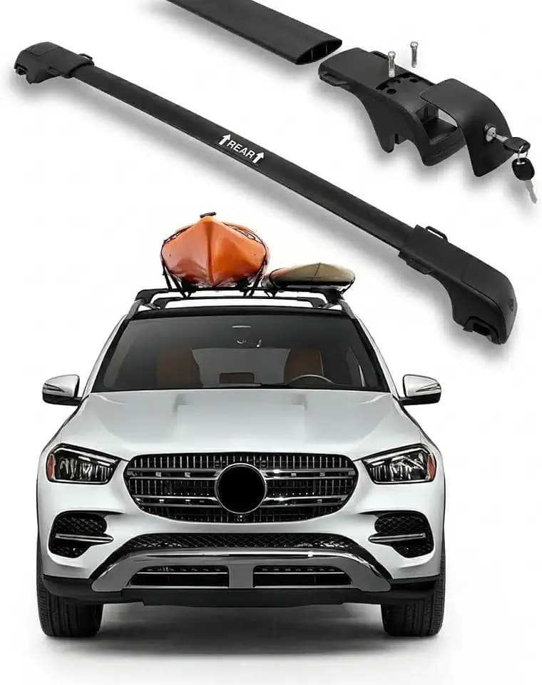 330LBS Roof Rack Cross Bars Fit for 2020-2026 Mercedes-Benz GLE W167 GLE350 GLE450 GLE450e GLE580 GLE43 GLE53 GLE63 AMG S SUV, Standard Sunroof OK, Affect Panoramic Sunroof Opening