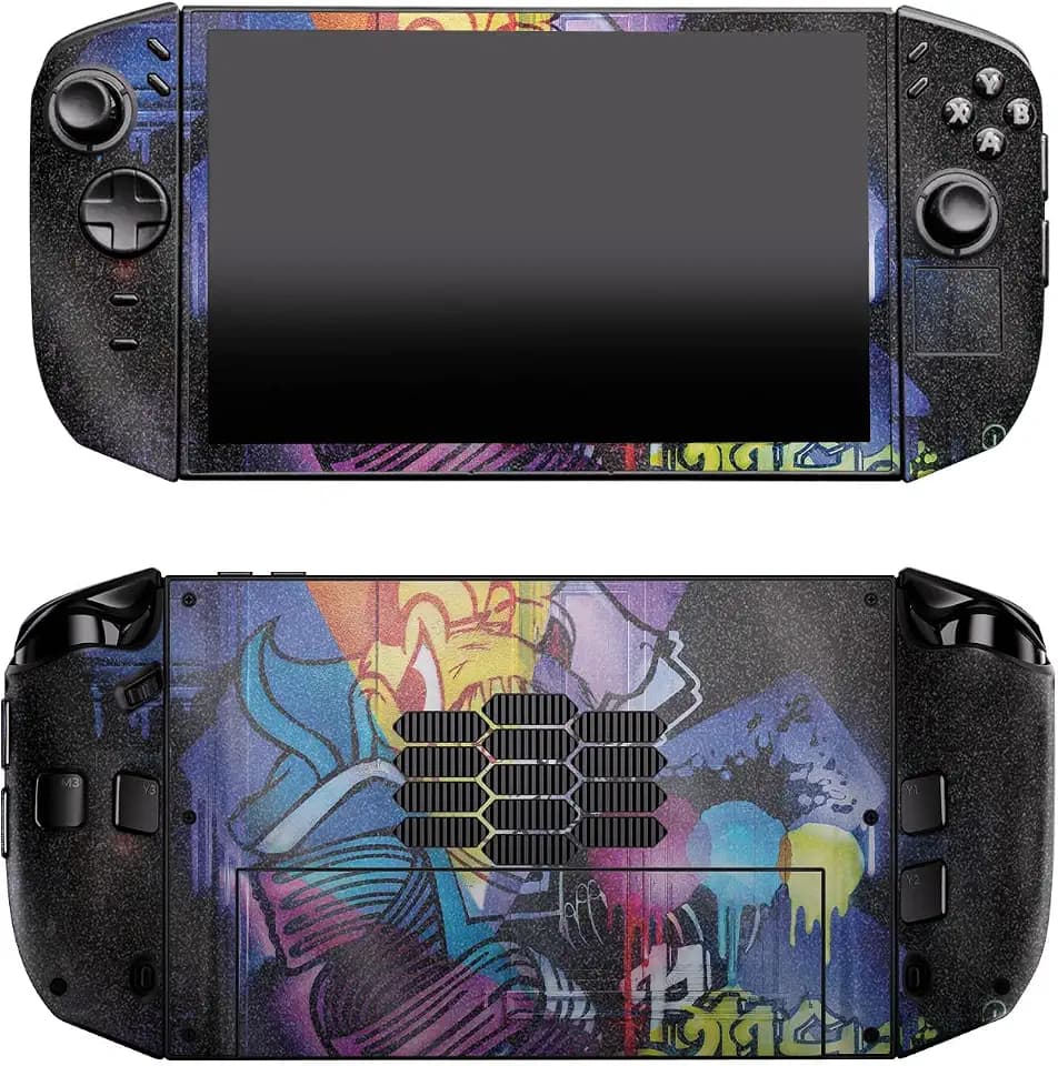 Glossy Glitter Gaming Skin Compatible with Lenovo Legion Go 2 (2025) - Midnight Mischief - Premium 3M Vinyl Protective Wrap Decal Cover - Easy to Apply | Crafted in the USA by MightySkins