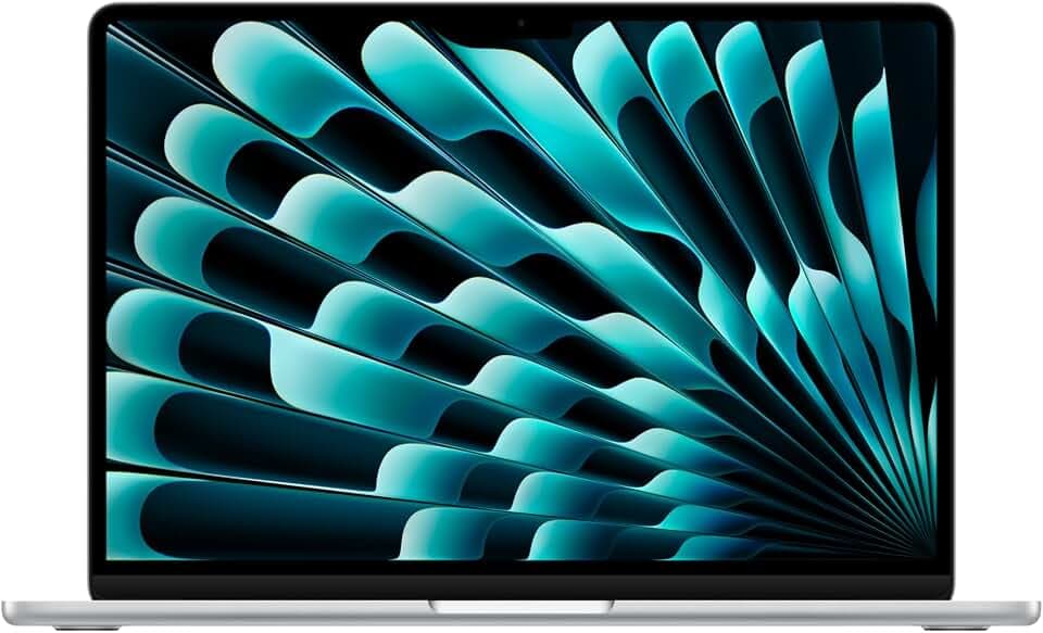 Apple 2025 MacBook Air 13-inch Laptop with M4 chip: Built for Apple Intelligence, 13.6-inch Liquid Retina Display, 16GB Unified Memory, 256GB SSD Storage, 12MP Center Stage Camera, Touch ID; Silver