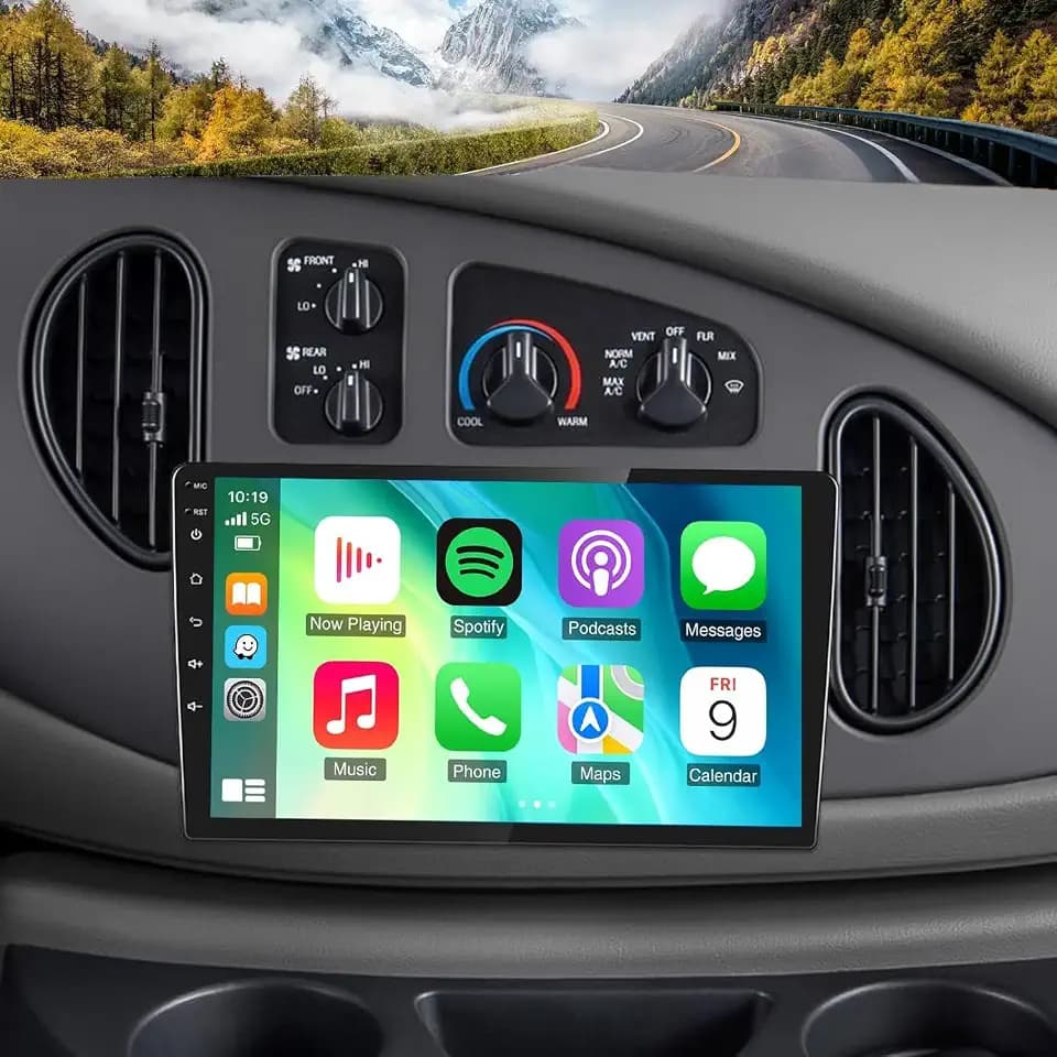 4+64G Android 15 Car Radio Stereo for 1998–2008 Ford E-250 E-350 Super Duty