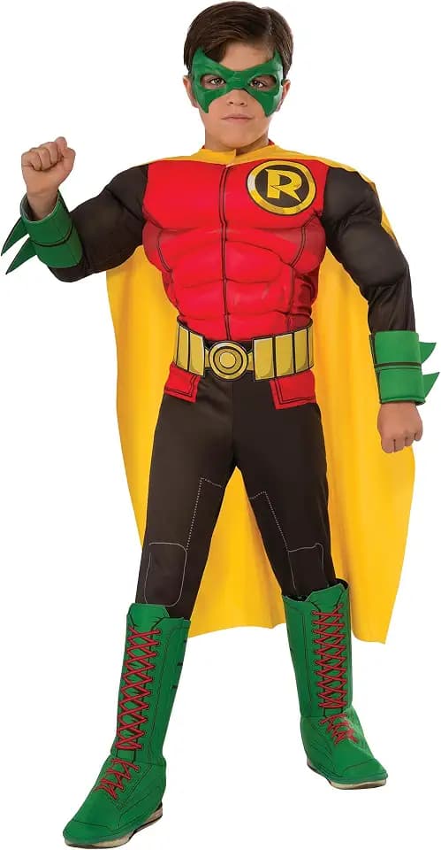 Rubies at Party City DC Teen Titans: Robin Deluxe Costume for Kids, Boy's Costume