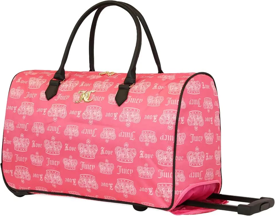 Juicy Couture Cherry Rolling Duffel, 22in