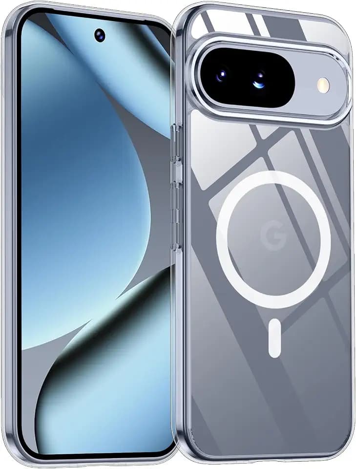 teloxy Magnetic for Google Pixel 10 Pro Case/Google Pixel 10 Case,[Military Drop Protection] [Anti-Fingerprint] Slim Clear Durable Phone Case,Clear