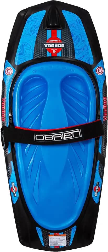 O’Brien Voodoo Kneeboard – Rotomolded Learn & Ride Kneeboard with Quad Molded Fins, ¾″ EVA Comfort Pad & 3″ Padded Strap