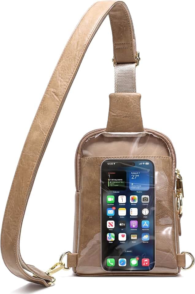 INICAT Touchscreen Crossbody Phone Purse, Small Sling Bag for Women