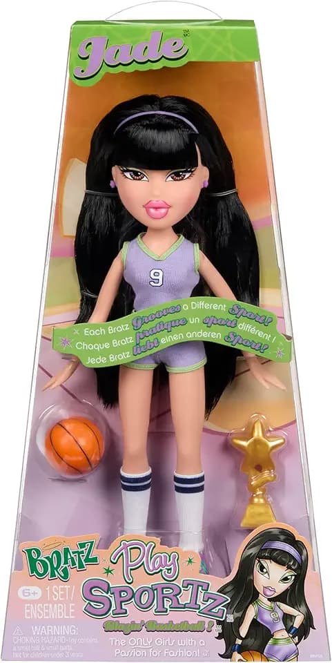 Bratz Play Sportz Jade Fashion Doll with Accessories, Basketball