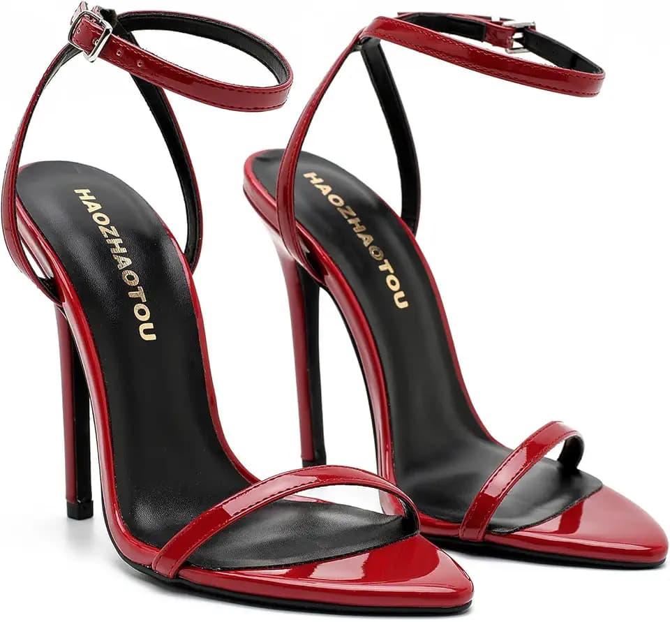 Women's Strappy Lace Up Heels Sexy Stiletto High Heel Sandals