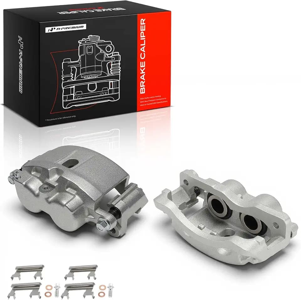 A-Premium Front Left and Right Side Disc Brake Caliper with Bracket