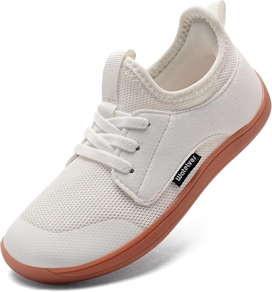 WateLves Kinder Barfußschuhe Breite Jungen Mädchen Kleinkind Barfussschuhe Minimalistische Barefoot Sneaker Hausschuhe Ohne Verschluss