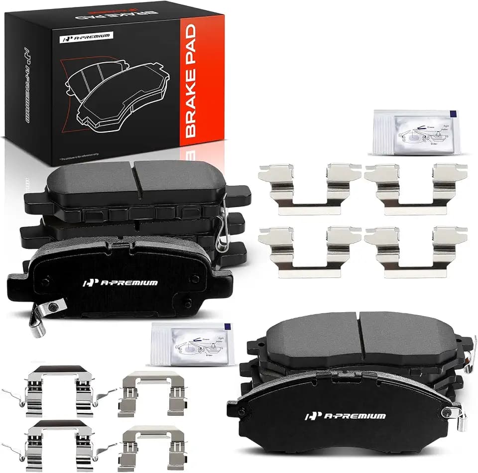 A-Premium Front and Rear Ceramic Brake Pads, 4-Pack