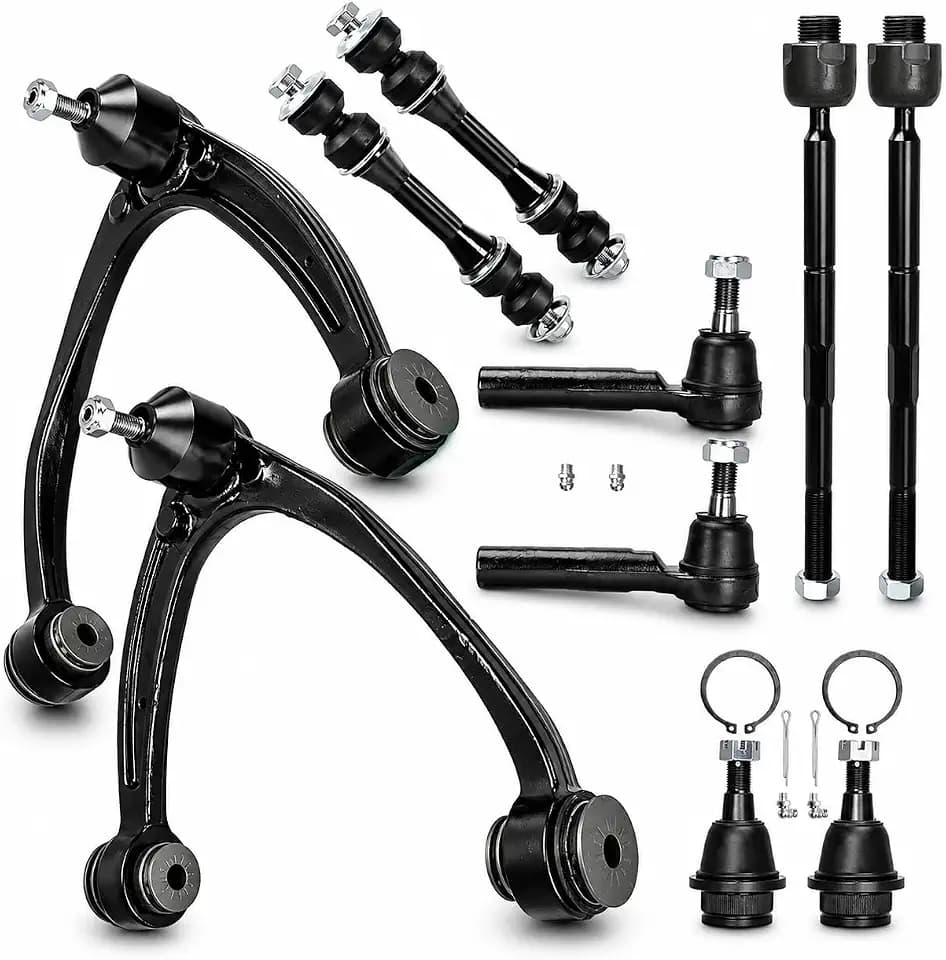 Front Upper Left & Right Control Arm with Ball Joints Suspension Kit Fit for 2007-2013 Silverado Sierra 1500 Avalanche 2007-2014 Yukon Tahoe Suburban Escalade K80669 K80670-10pcs