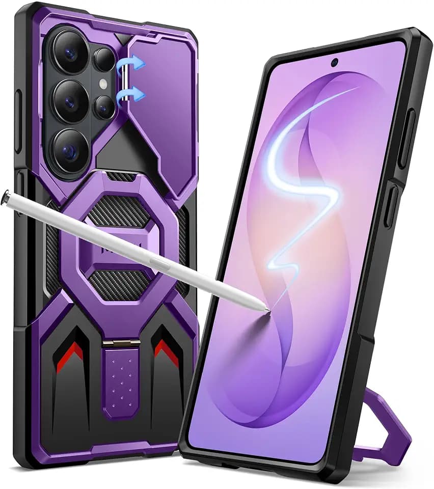 TONGATE for Samsung Galaxy S26 Ultra Case with Magnetic Stand, Purple